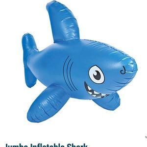 Jumbo inflatable shark from Oriental trading